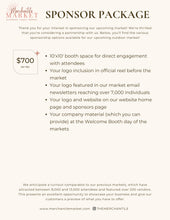 Load image into Gallery viewer, April 2026 - Sponsorship Spaces